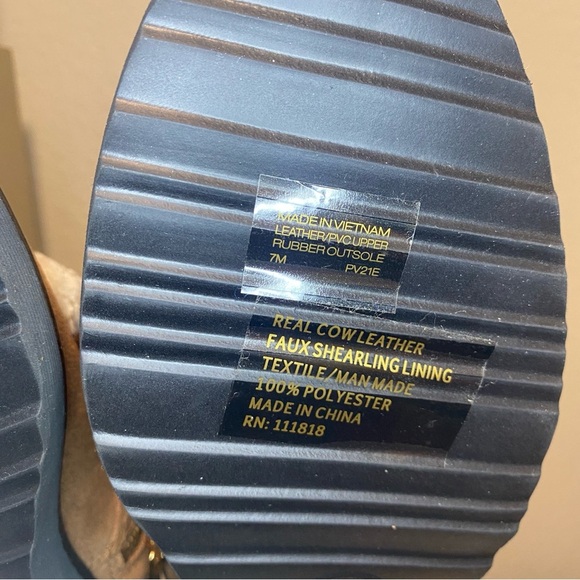 NIB MICHAEL KORS TRUDY FUR & SUEDE BOOTS IN LUGG MULTI - SIZE 7M - Picture 12 of 14